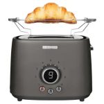Sencor STS 6058BK Toaster, 2 slots for making two slices (length 135 mm), Premium metallic design, 9 toasting intensity levels, Power input: 1,000W, 2