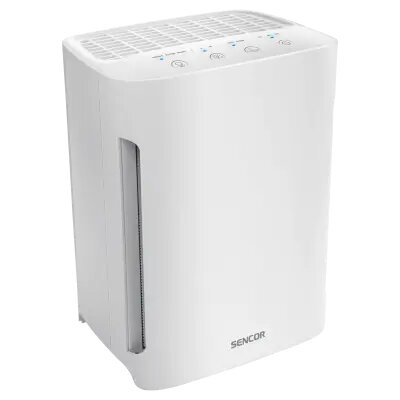 Sencor SHA 6400WH Air Purifier, 3 Cleaning Speeds, Lamp Lifetime: 20,000 Hours, Noise Level: 55dB(A), Area: up to 20m2, Power Input: 60W, Dimensions (