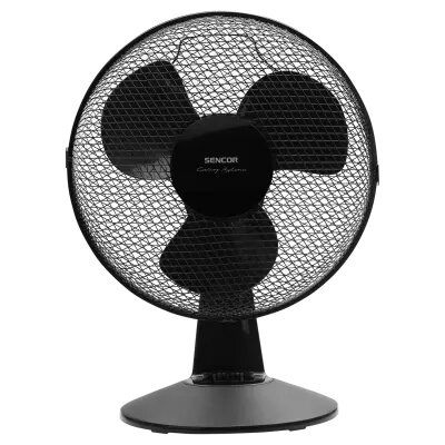 Sencor SFE 3011BK Desk Fan, 35 W, Diameter- 30 cm, 340 x 265 x 465mm, Black