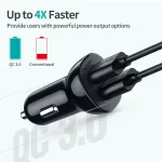Choetech C0051-V5 36W QC 3.0 Dual USB-A Car Charger - Image 2