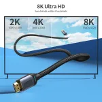 Choetech XHH01 8K HDMI to HDMI 2M 165Hz nylon Cable - Image 2