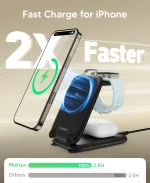 Choetech T816-F 3-in-1 MagLeap Wireless Charging Stand - Image 3