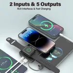 Choetech B695 10000mAh LED display Magnetic Wireless power bank - Image 2