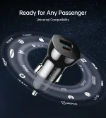 Choetech TC0005 C3.0 + PD20W 38W Car Charger - Image 6