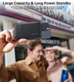 Choetech B743 10000mAh Magnetic Wireless PD20W Power Bank Black - Image 4