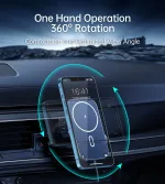 Choetech T200-F Magnetic 15W wireless car charger holder For Iphone 12 / 13 - Image 8