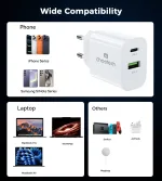 Choetech PD9009 PowiX PD30W wall Charger White - Image 5