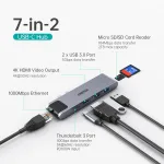 Choetech HUB-M24 7-In-2 MacBook Pro/Air USB Adapter USB C Hub