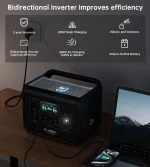 Choetech BS060 Dash 2 800W/512Wh — შავი - Image 5