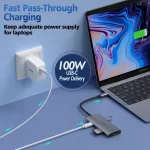 Choetech HUB-M19 7 in 1 USB-C to HDMI Multiport Adapter - Image 4