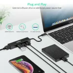 Choetech HUB-U02 4-In-1 USB-C to RJ45 Adapter