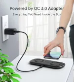 Choetech T570-S 2 In 1 Wireless 10W Charger, Phone + Watch - Image 4