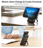 Choetech B743 10000mAh Magnetic Wireless PD20W Power Bank Black - Image 5