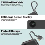 Choetech B695 10000mAh LED display Magnetic Wireless power bank - Image 5