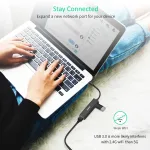 Choetech HUB-U02 4-In-1 USB-C to RJ45 Adapter - Image 6