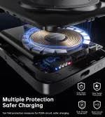 Choetech B743 10000mAh Magnetic Wireless PD20W Power Bank Black - Image 7