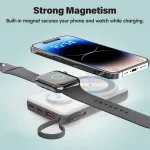 Choetech B695 10000mAh LED display Magnetic Wireless power bank White - Image 6