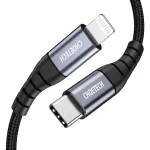 Choetech IP0039 1.2m type-c to lightening MFI nylon braid cable - Image 2