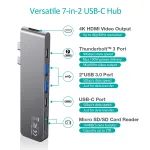 Choetech HUB-M14 7-In-1 USB-C Multiport Adapter For Mac - Image 5