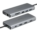 Choetech HUB-M26 12-in-1 USB C Multiport Adapter with digital display - Image 2
