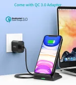 Choetech T524-F 15W Fast Wireless Charging Stand - Image 4