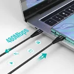 Choetech XCC‑1008‑BK USB‑C to USB‑C კაბელი - Image 4