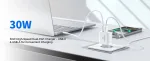 Choetech PD9009 PowiX PD30W wall Charger White - Image 9