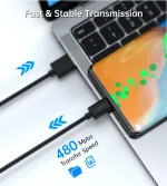 Choetech AC0002 1m usb-A to type-c PVC cable - Image 4