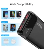 Choetech B728 PD22.5W Dual USB-A+Type-C Power bank 10000mAh - Image 3