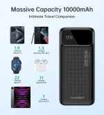 Choetech B728 PD22.5W Dual USB-A+Type-C Power bank 10000mAh - Image 6
