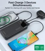 Choetech B729 PD22.5W Dual USB-A+Type-C Power bank 20000mAh - Image 9