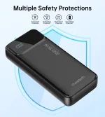Choetech B729 PD22.5W Dual USB-A+Type-C Power bank 20000mAh - Image 4