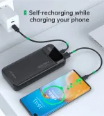Choetech B729 PD22.5W Dual USB-A+Type-C Power bank 20000mAh - Image 6
