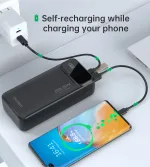 Choetech B730 PD22.5W Dual USB-A+Type-C Power bank 30.000mAh Digital Screen - Image 3