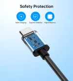 Choetech CC0002 1m type-c to type-c PVC cable - Image 5