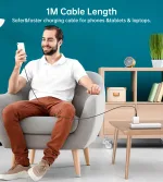 Choetech CC0002 1m type-c to type-c PVC cable - Image 6
