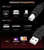 Choetech AB0060 USB-A to B პრინტერის კაბელის - Image 8