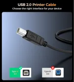 Choetech AB0060 USB-A to B პრინტერის კაბელის - Image 5