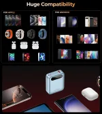 Choetech B860 PowerLeap 10000mAh — ვერცხლისფერი - Image 7