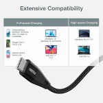 Choetech XCC‑1008‑BK USB‑C to USB‑C კაბელი - Image 9