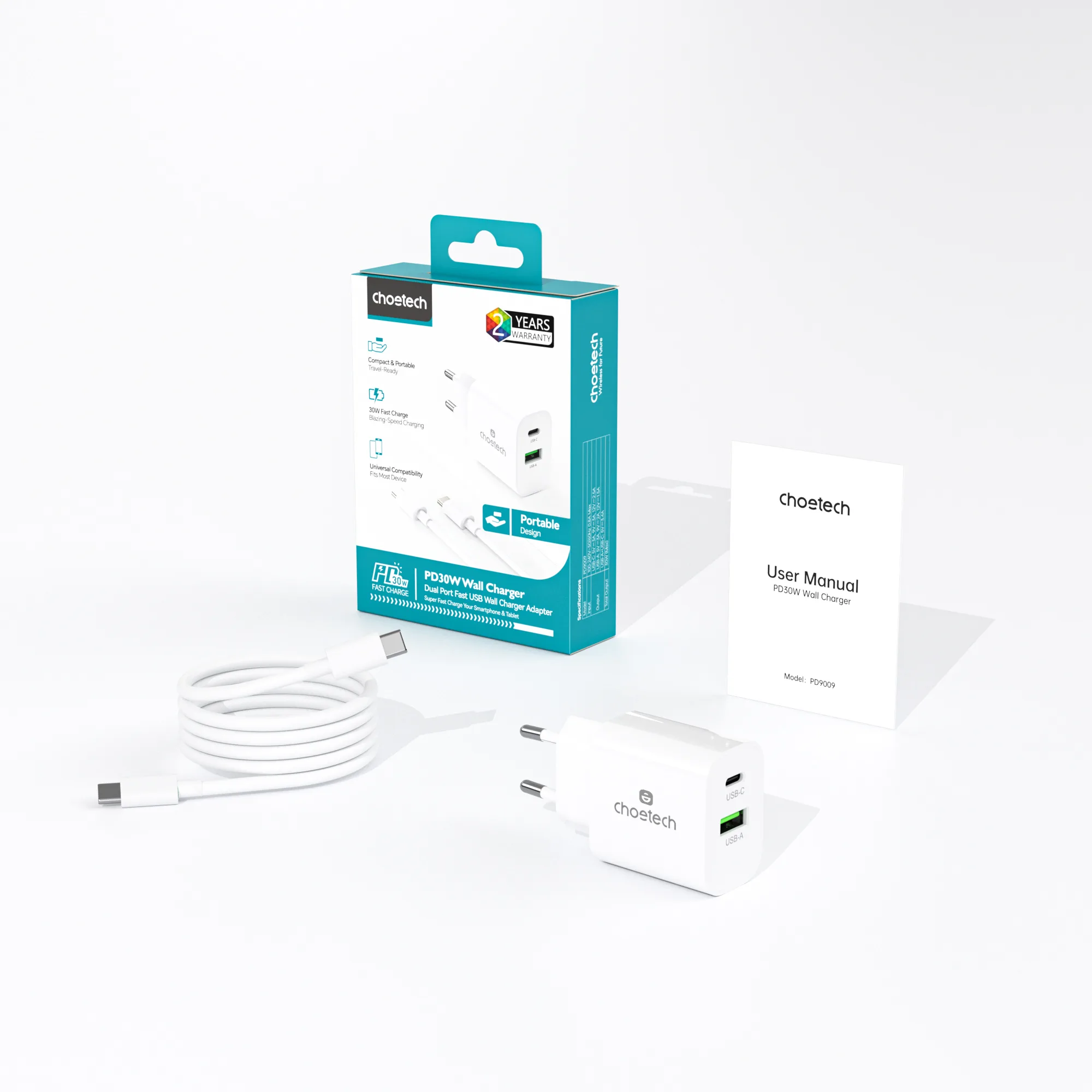 E794BBE69DBF-5.webp Choetech PD9009 PowiX PD30W wall Charger White - Image 1