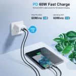 Choetech XCC-1014 PD 60W USB-C to USB-C 1.2m Cable - Image 7
