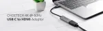 Choetech HUB-H10 4K 60Hz usb-c to HDMI Metal Housing - Image 4