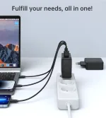 Choetech PD8005 100W GAN Dual C+Single A Charger - Image 4