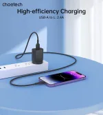 Choetech XAL-0003 USB-A to Lightning 1M, 2.4A Black - Image 3