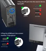 Choetech XDH01 DP to HDMI კაბელი (DisplayPort-იდან HDMI-ზე) - Image 8
