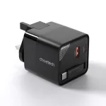 Choetech PD6091 NexGen PD65W GaN Wall Charger with Retractable Cable Black